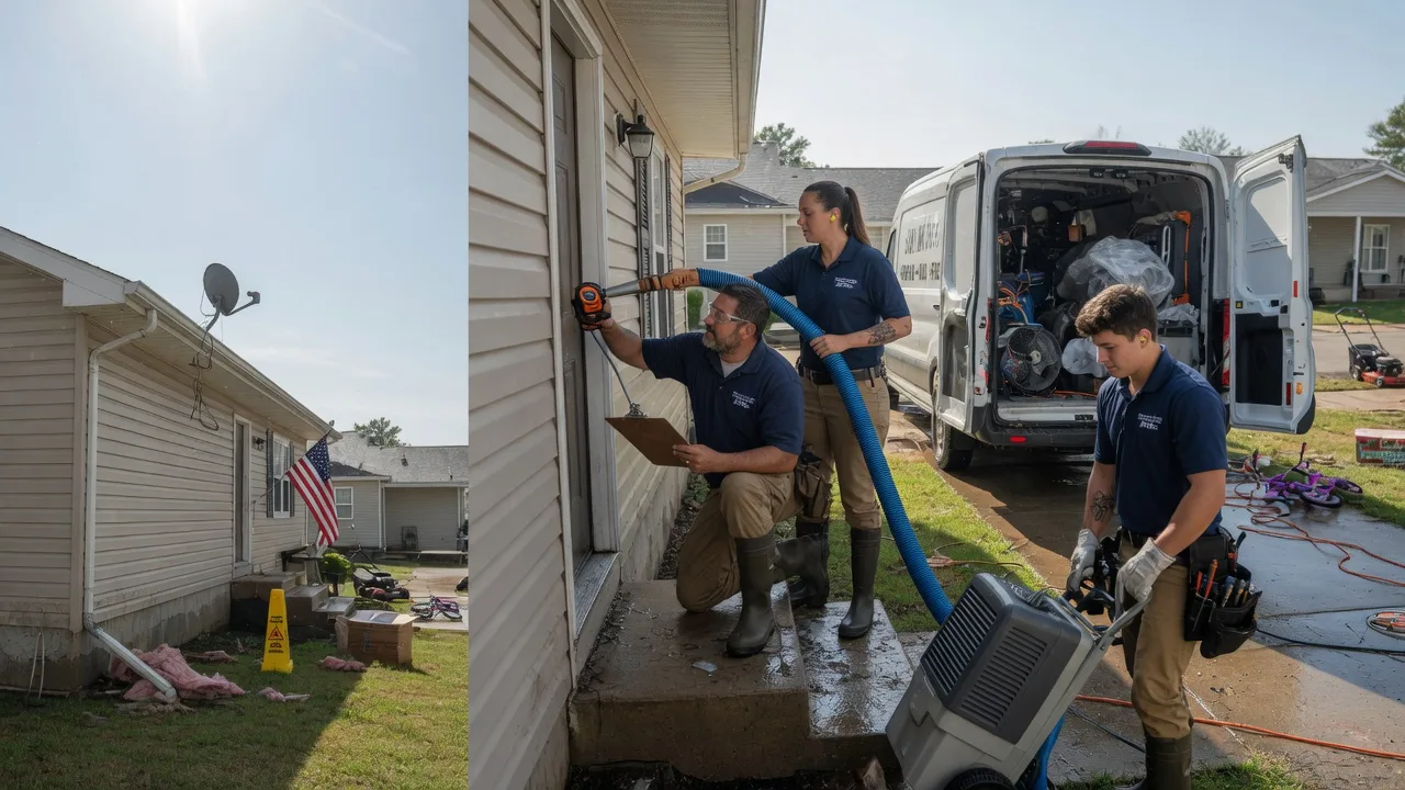 Ceiling Water Damage Restoration in Niota, IL near me
